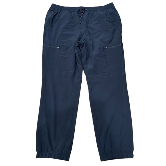 NWT Eddie Bauer Polar Fleece Lined Pull On Pants Navy Size 16 - Picture 2 of 10